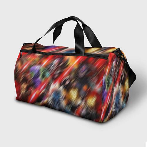 Спортивная сумка ГЕРОИ DOTA 2 НЕОН АРТ / 3D-принт – фото 2