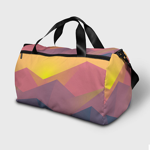 Спортивная сумка Рассвет в горах искусства / 3D-принт – фото 2