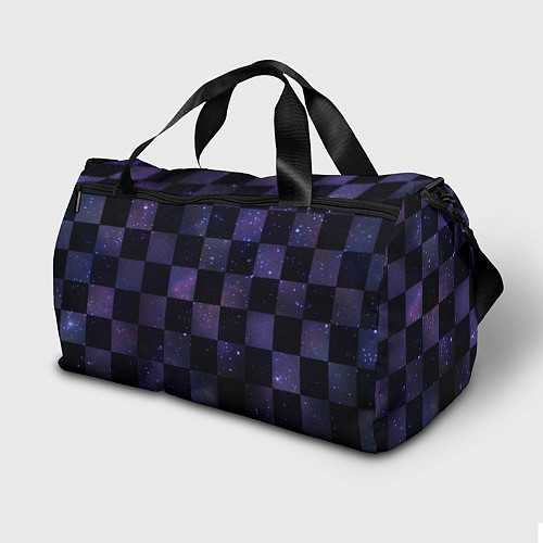Спортивная сумка Space Neon Chessboard / 3D-принт – фото 2