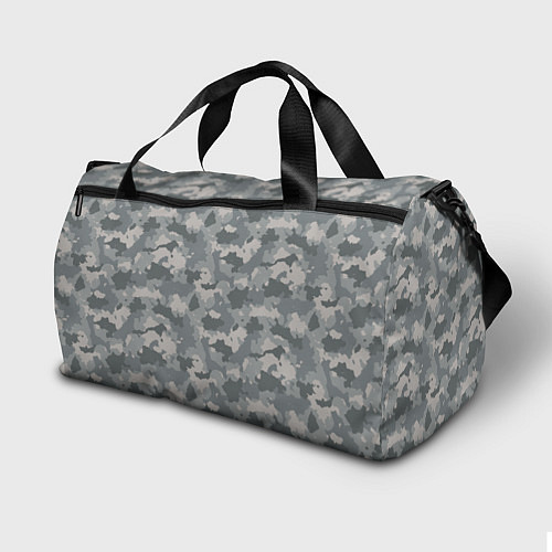 Спортивная сумка Серый Камуфляж городской / 3D-принт – фото 2