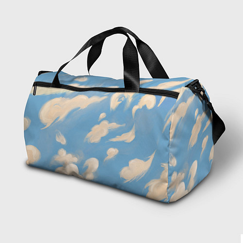 Спортивная сумка Рисунок голубого неба с облаками маслом / 3D-принт – фото 2