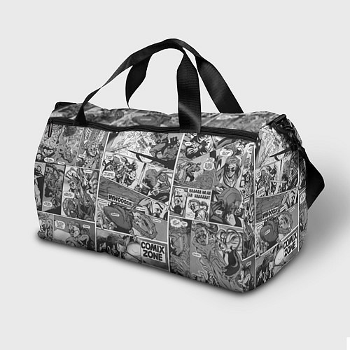 Спортивная сумка Gray comix / 3D-принт – фото 2