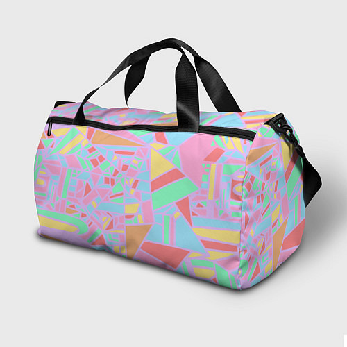 Спортивная сумка Геометрия в розовом / 3D-принт – фото 2