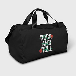 Сумки спортивные ROCK AND ROLL розы, цвет: 3D-принт