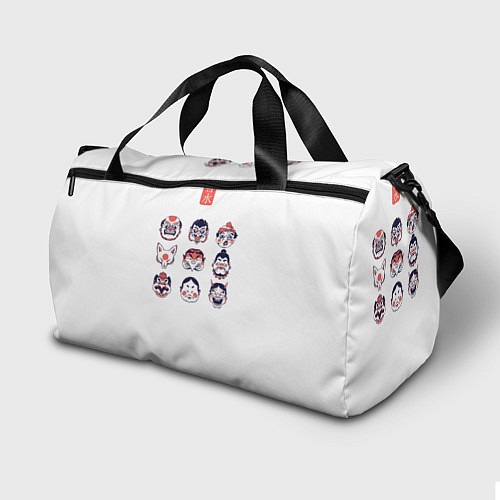 Спортивная сумка Маска демонической лисы / 3D-принт – фото 2