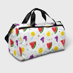 Спортивная сумка Пиксельные фрукты