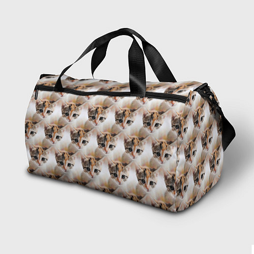 Спортивная сумка Маленький котенок паттерн / 3D-принт – фото 2