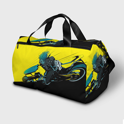 Спортивная сумка Vi Ви на мотоцикле cyberpunk 2077 / 3D-принт – фото 2