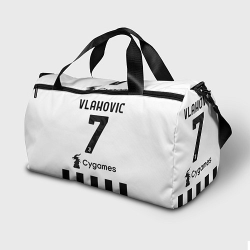 Спортивная сумка ВЛАХОВИЧ ЮВЕНТУС VLAHOVIC JUVENTUS / 3D-принт – фото 2