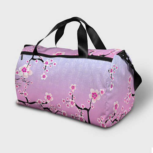 Спортивная сумка Stray Kids цветы сакуры / 3D-принт – фото 2