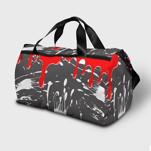 Спортивная сумка Bullet For My Valentine потеки / 3D-принт – фото 2