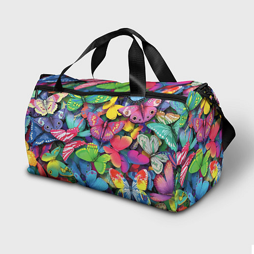 Спортивная сумка Стая бабочек Pattern / 3D-принт – фото 2