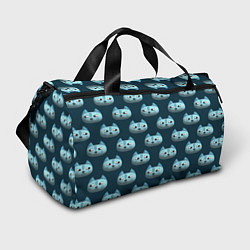 Спортивная сумка Мордочки котов с эффектом 3d Паттерн