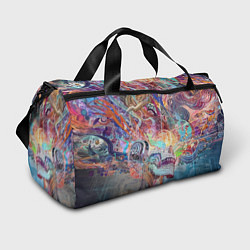 Сумки спортивные Cyber skull Vanguard pattern, цвет: 3D-принт