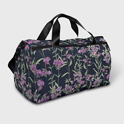 Спортивная сумка Цветы Фиолетовые