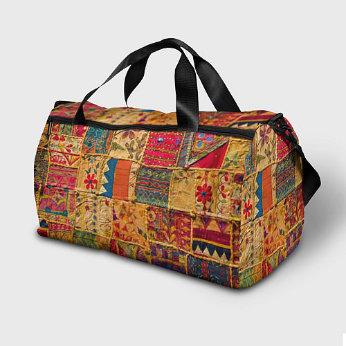Спортивная сумка Пэчворк Лоскутное одеяло Patchwork Quilt / 3D-принт – фото 2
