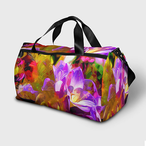 Спортивная сумка Красочный цветочный узор Лето Colorful Floral Patt / 3D-принт – фото 2