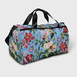 Спортивная сумка Цветы Сине-Цветочный Букет