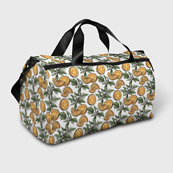 Спортивная сумка Узор из тропических апельсинов