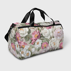 Спортивная сумка Цветы Розовый Сад Пион и Роз