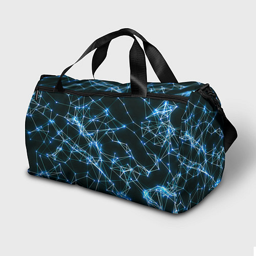 Спортивная сумка Нейронная сеть - фон / 3D-принт – фото 2