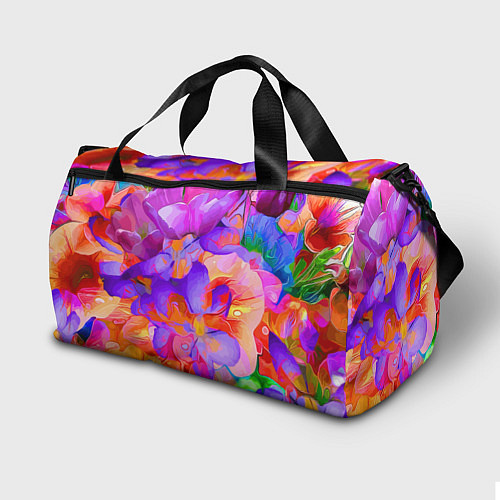 Спортивная сумка Красочный цветочный паттерн Лето Colorful Floral P / 3D-принт – фото 2