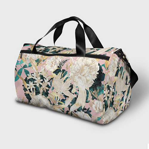 Спортивная сумка Цветы Королевский Цветочный Узор / 3D-принт – фото 2