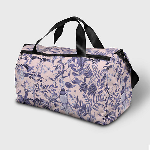 Спортивная сумка Цветы Флизелиновые Тропики / 3D-принт – фото 2