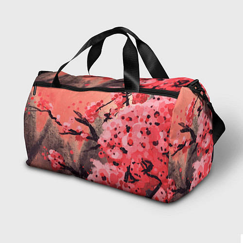 Спортивная сумка Красная Сакура Red Sakura / 3D-принт – фото 2