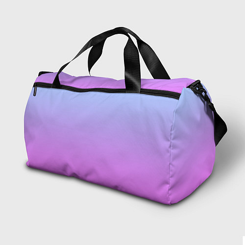 Спортивная сумка Голубо-розовый градиент / 3D-принт – фото 2