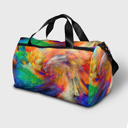 Спортивная сумка MULTICOLORED SWIRLS / 3D-принт – фото 2