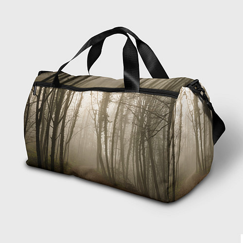 Спортивная сумка Туманный лес на восходе / 3D-принт – фото 2