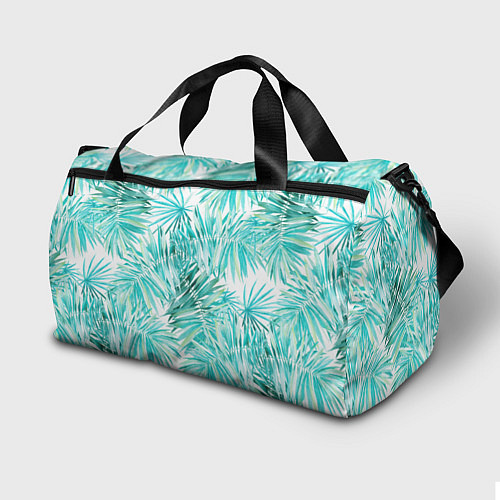 Спортивная сумка Листья Пальмы Нарисованные Акварелью / 3D-принт – фото 2