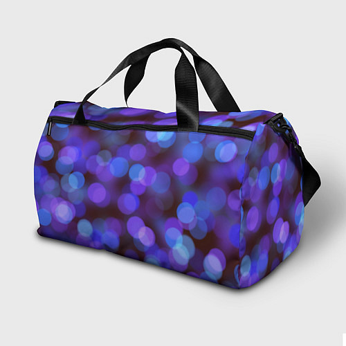 Спортивная сумка Фиолетовые блики боке / 3D-принт – фото 2