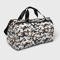 Спортивная сумка Камуфляж Чёрно-Белый Camouflage Black-White
