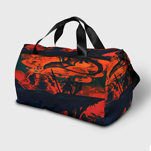 Спортивная сумка Дракон и рыцарь / 3D-принт – фото 2