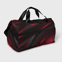 Спортивная сумка Красно-черный фон