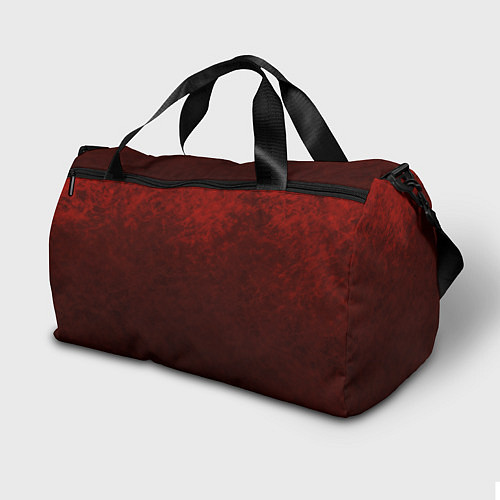 Спортивная сумка Мраморный красно-черный градиент / 3D-принт – фото 2