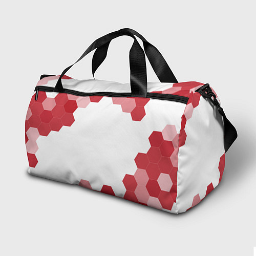 Спортивная сумка Lineage: красные таблички Best Player и Ultimate / 3D-принт – фото 2