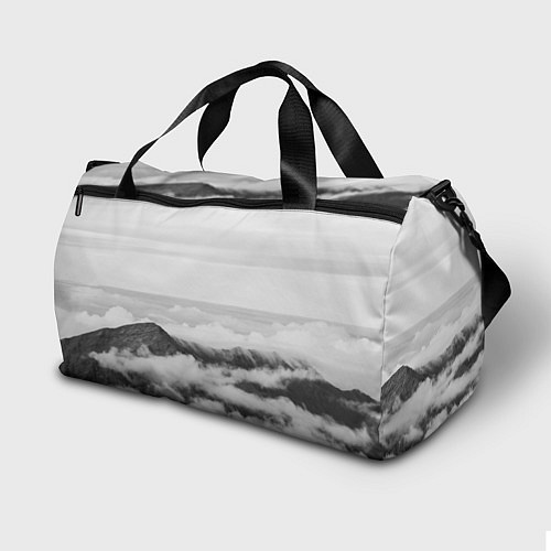 Спортивная сумка Горы и туман / 3D-принт – фото 2