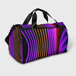 Спортивная сумка Неоновые линейные фонари - Фиолетовый