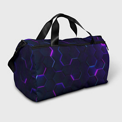 Спортивная сумка Фигурный фиолетовый фон