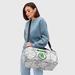 Сумки спортивные ШКОДА - Трещины, цвет: 3D-принт — фото 2