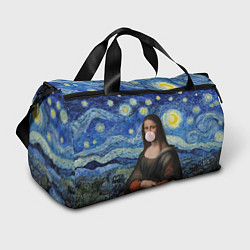 Спортивная сумка Мона Лиза Приколы - Звездная ночь