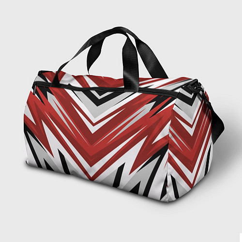 Спортивная сумка Кроссфит униформа - Красная абстракция / 3D-принт – фото 2