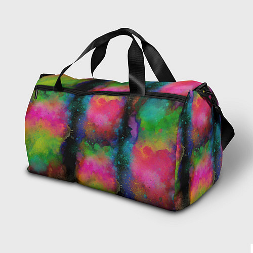 Спортивная сумка Разноцветные брызги кляксы / 3D-принт – фото 2