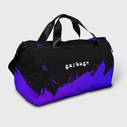 Спортивная сумка Garbage purple grunge