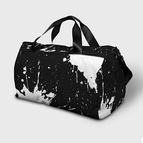 Спортивная сумка Thirty Seconds to Mars и рок символ на темном фоне / 3D-принт – фото 2