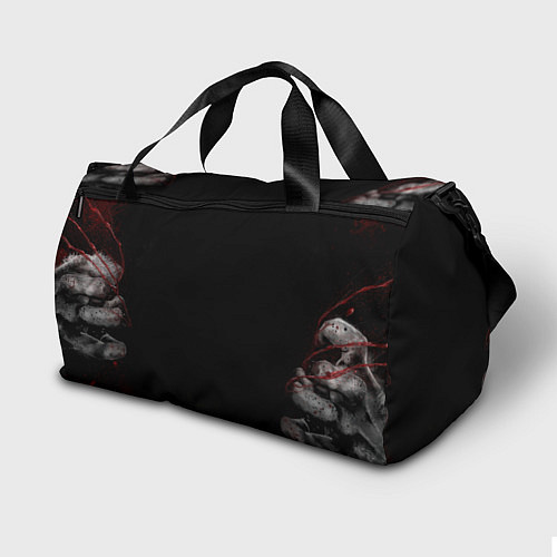 Спортивная сумка Злой волк с открытой пастью / 3D-принт – фото 2