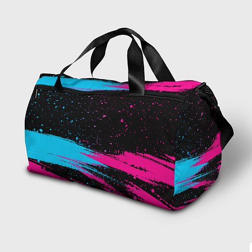 Спортивная сумка Evanescence - neon gradient: символ сверху / 3D-принт – фото 2